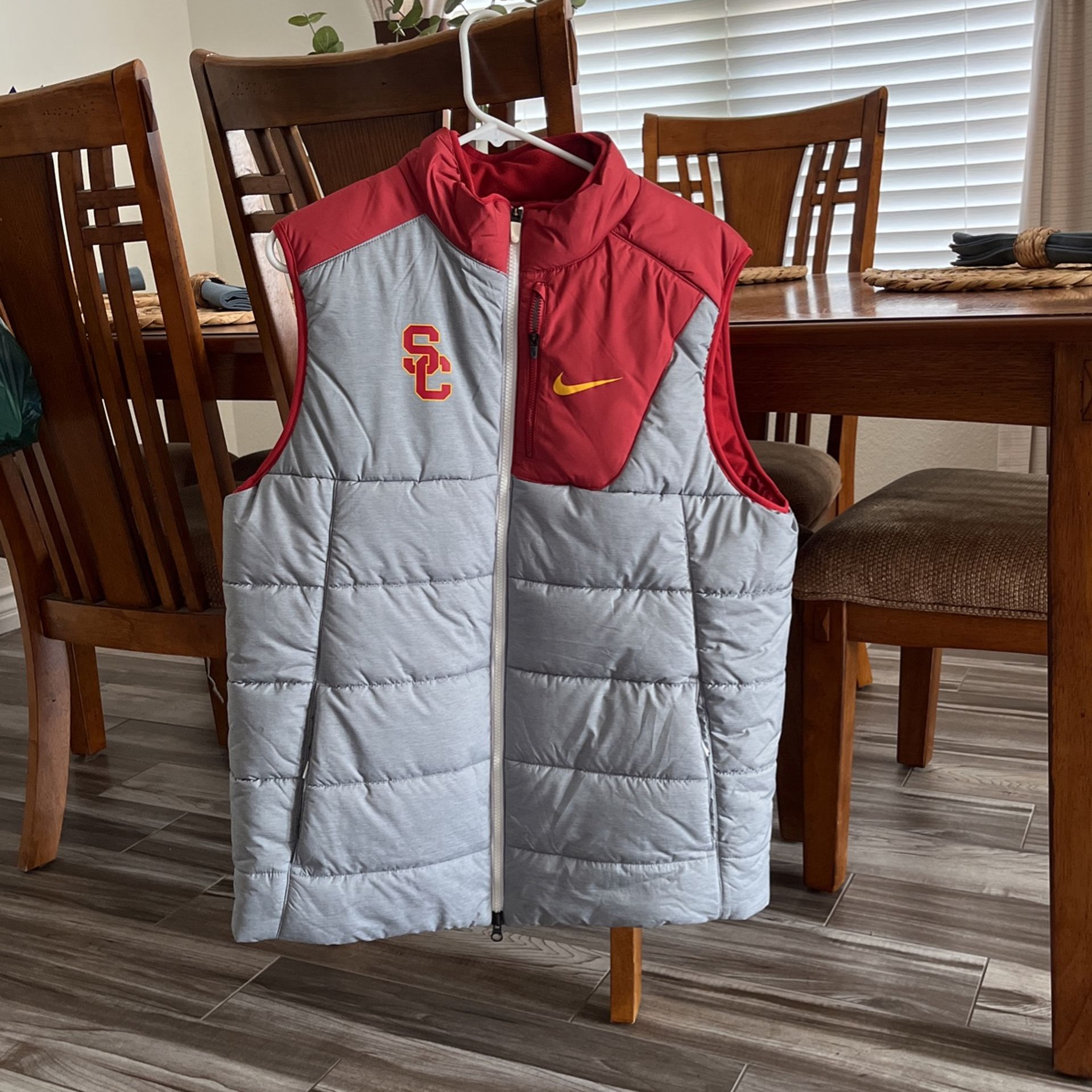 Nike USC Puffer Vest Mens Large
