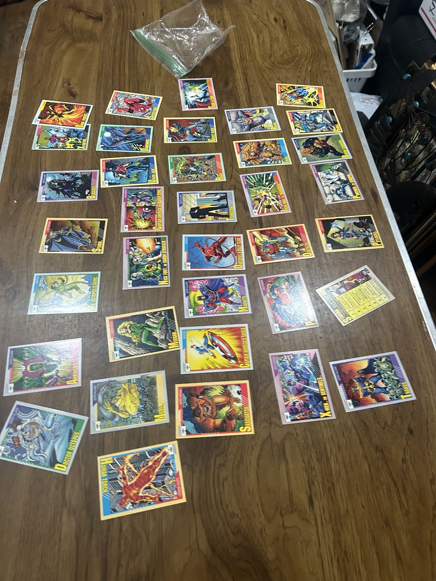 Vintage Lot Of Marvel 1991 Collectible Trading Cards