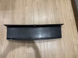 Mustang carbon fiber back panel