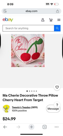 Decorative my cherry pillow..