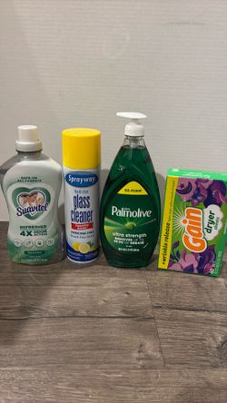 Household items for cleaning bundle