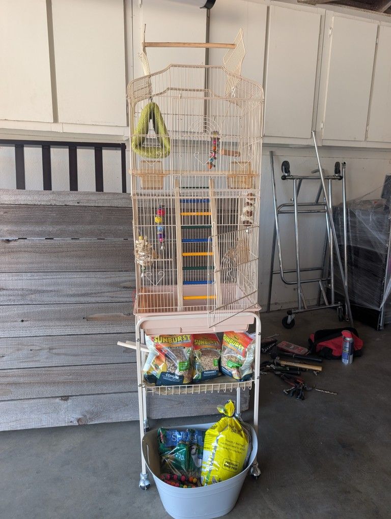 Bird Cage, Blackout Cage Cover, Bird Feed