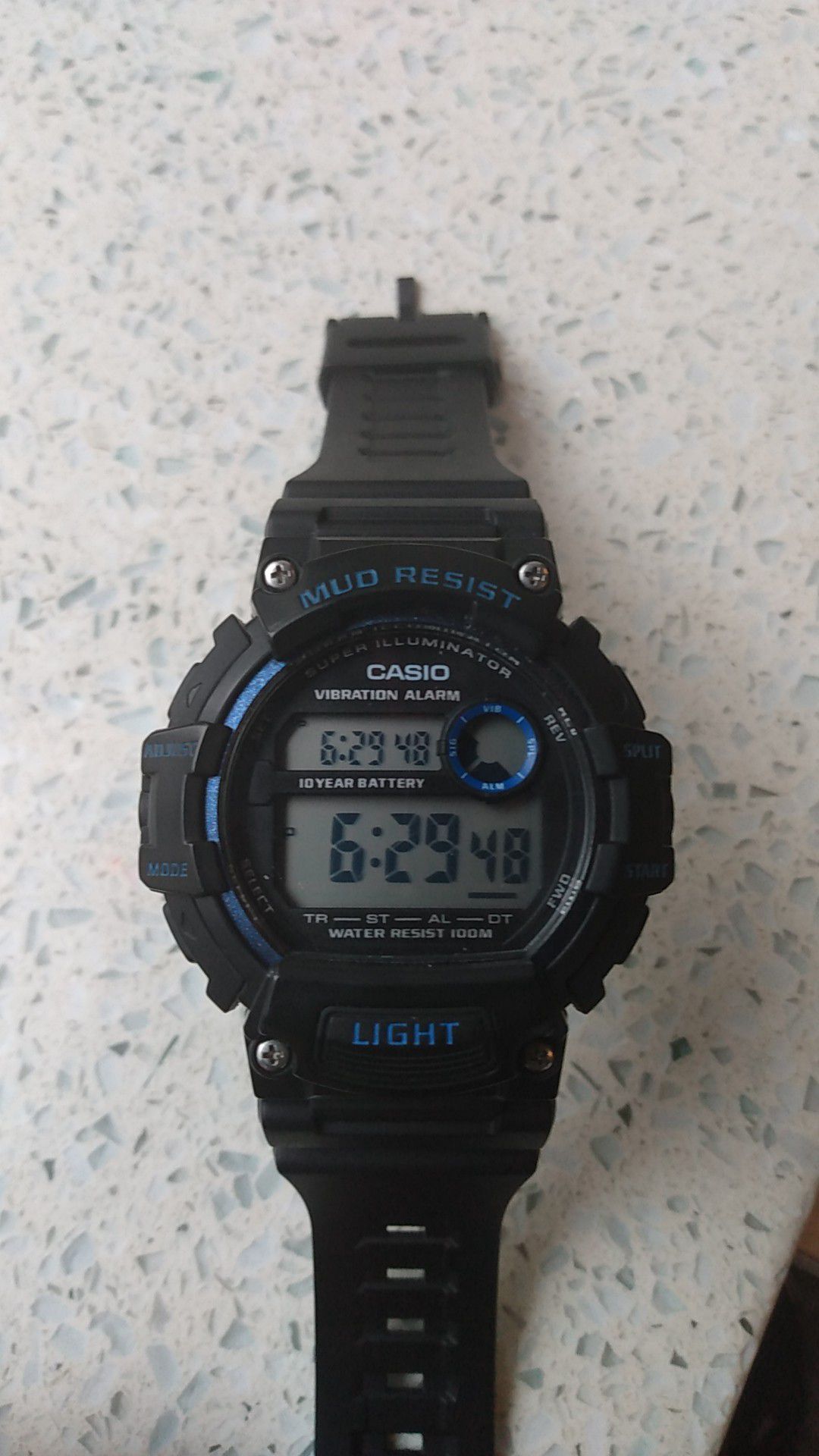 Casio g shock watch black and blue new