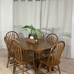 Dining Table With 6 Windsor Chairs