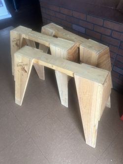 Wooden Sawhorse 