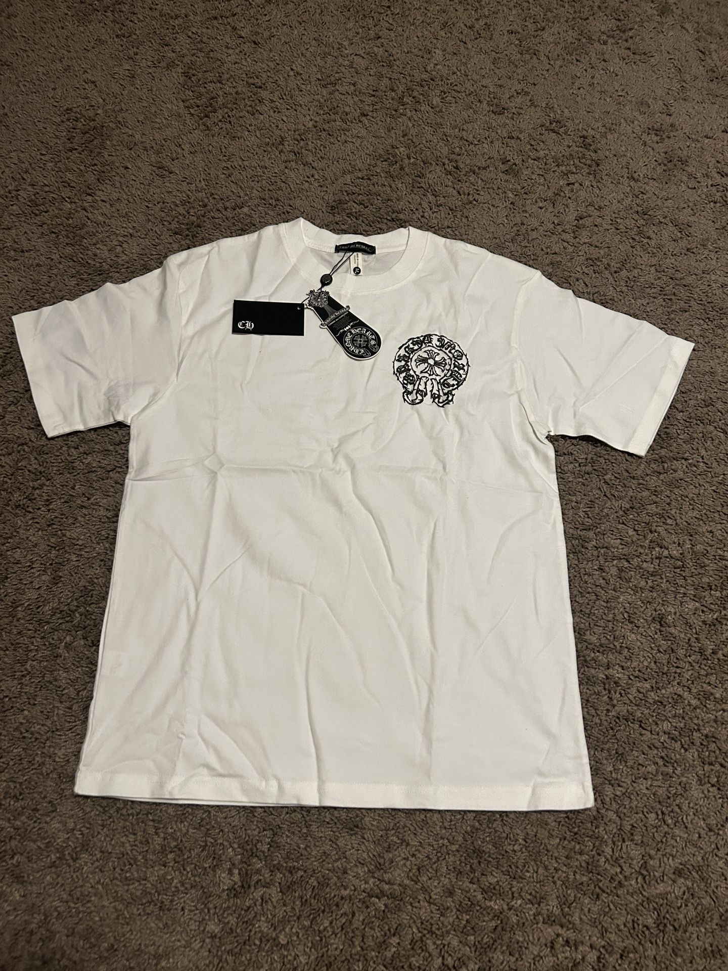 Chrome Hearts Horseshoe Logo Pocket T-Shirt 'White'