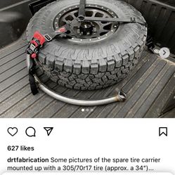Toyota Tacoma DRT Fab Spare Tire Mount