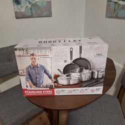 Bobby Flay Cookware Stainless Steel 10 PC Set