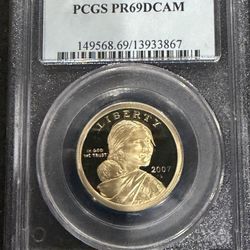 2007 S Gem Proof Native American Dollar Graded By PCGS At PR69 Deep Cameo 3-8