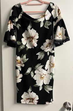 Black Flowered dress