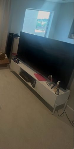 White TV Stand Media Console