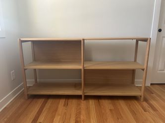 Natural Oak Shelving Unit