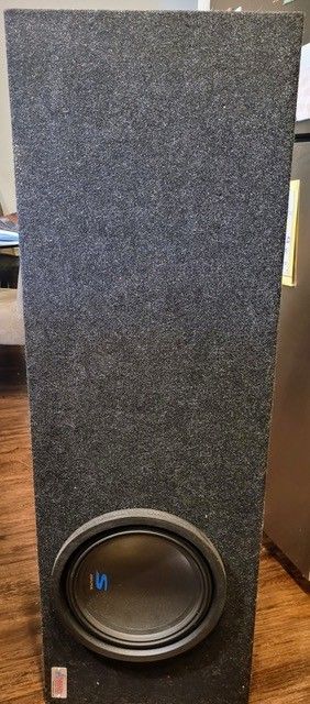 12" Alpine Subwoofer For Car Or Truck, Ported Box