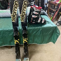 Kids Salomon Ski Package With Boots And Bindings 