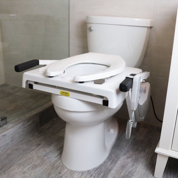 Powered Tilt Toilet Incline Lift, Rechargeable 