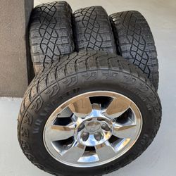 Take Offs 🔥 GMC Sierra Yukon Denali 20" Wheels & Goodyear LT Tires 