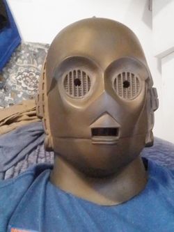 C3-PO Rubber Mask, Star Wars Costume