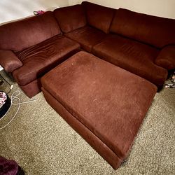 Burgundy Sectional Sofa Couch