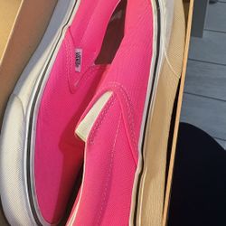 Neon Pink Vans| Size 9 W