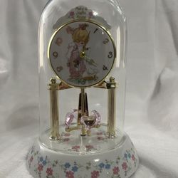 Precious Moments Porcelain Anniversary Clock "Make A Joyful Noise"