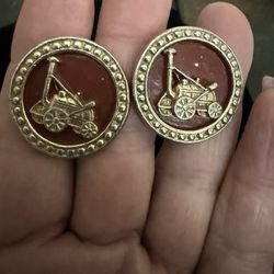 Rare 1940-50’s Anson Old Portable Steam Engine Cuff Links