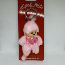 Monchhichi Cherry Blossom Keychain