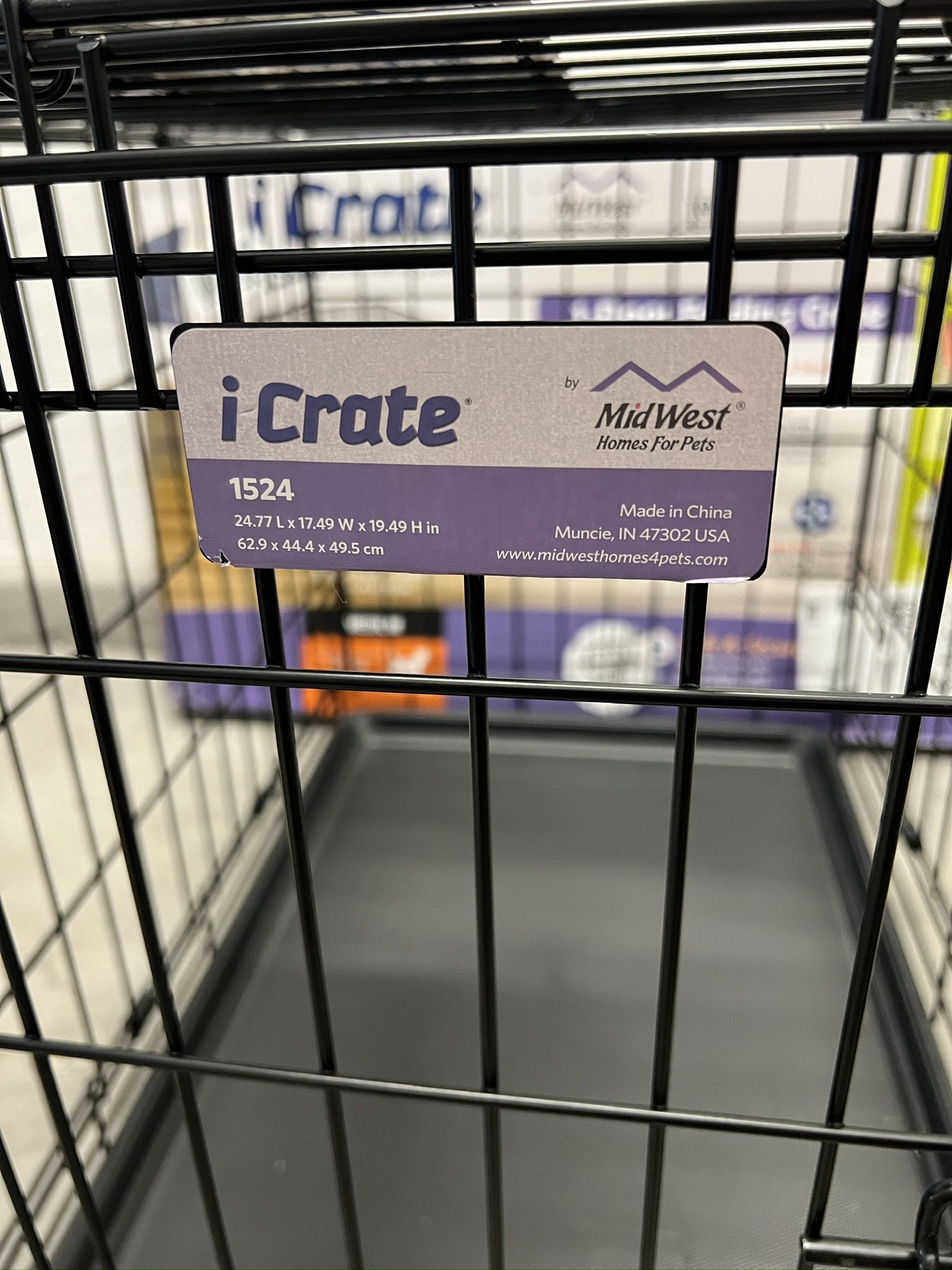 Dog crate by Midwest homes iCrate