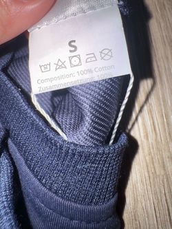 Navy Blue Cotton and elastano  TopAnd chort set Size S
