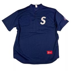 Size XLarge - Supreme S Logo Baseball Henley FW24
