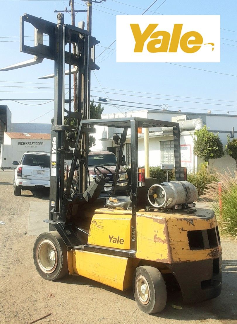 FORKLIFT "YALE" PNEUMATIC 7-K CAP W/SIDE-SHIFT $5,980!!! WHOLESALE GREAT CONDITION WHOLESALE ...