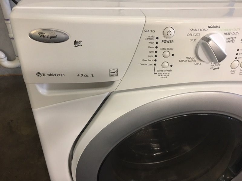 Whirlpool Duet Resource Saver Front Load Washer and Dryer for Sale in