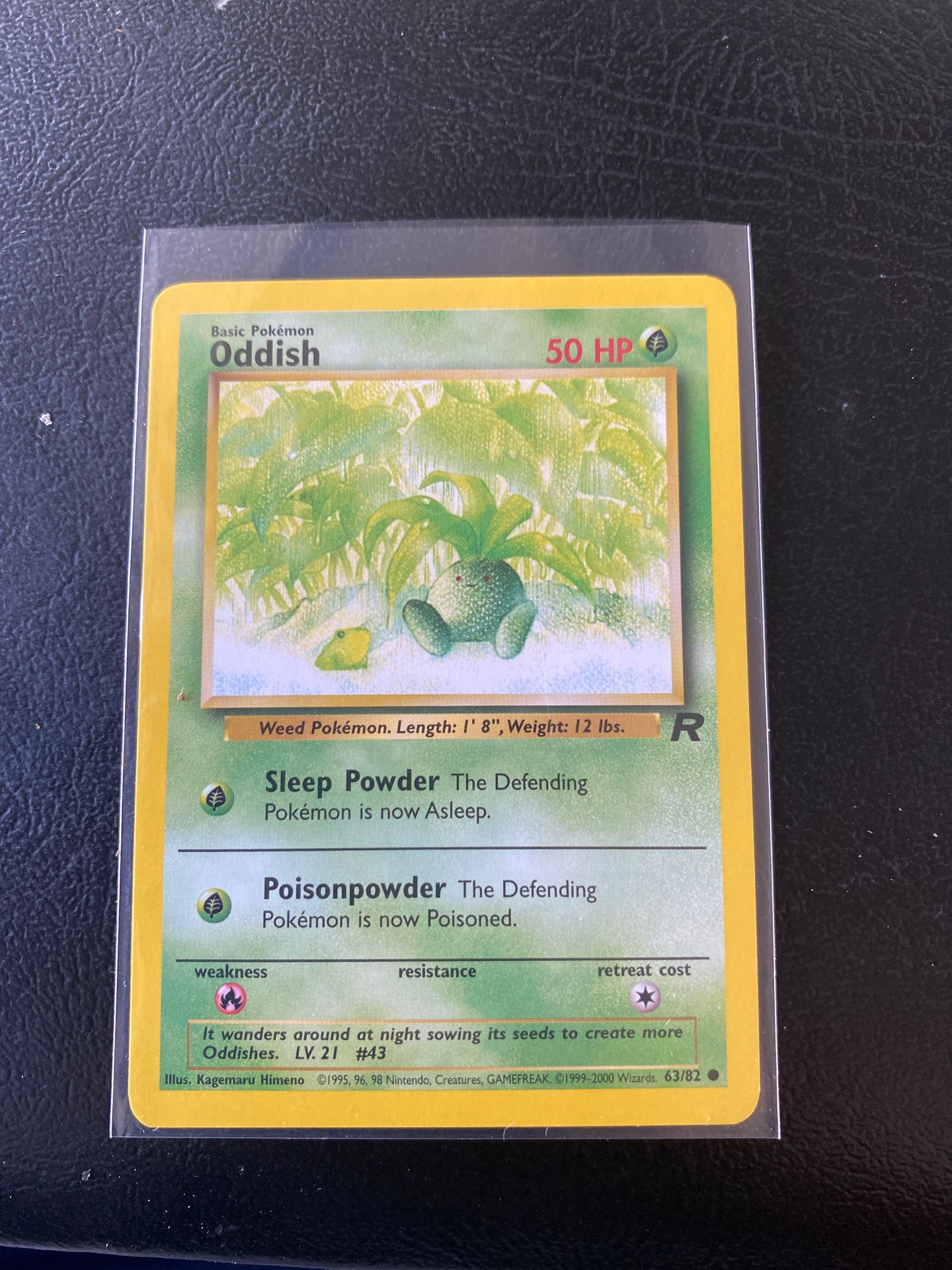 Team rocket oddish WOTC 1999 NM condition