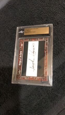 Isiah Thomas (Pistons) Cut Signature Card