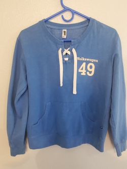 Women Blue Volkswagen Sweater Size M 