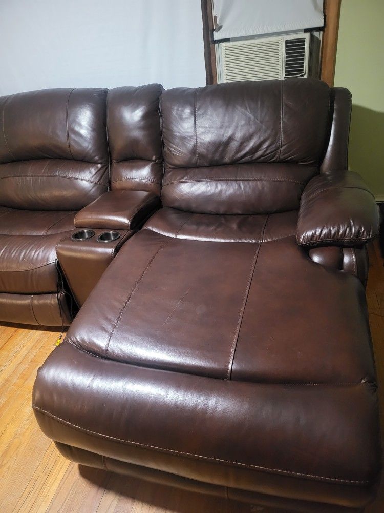Leather Sofa Recliner Seat for Sale in New Britain, CT OfferUp