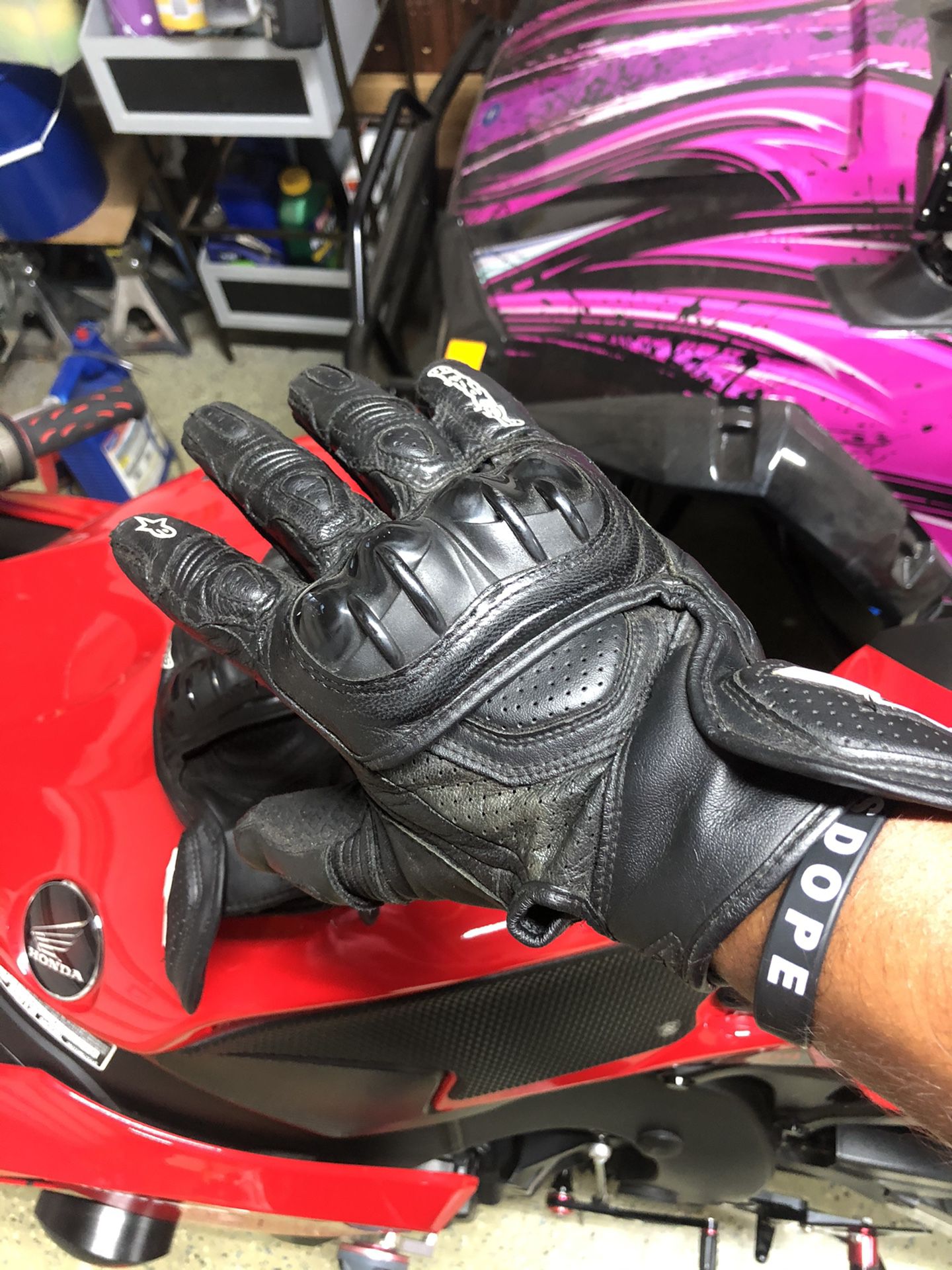Alpinestars GPX over the wrist gloves