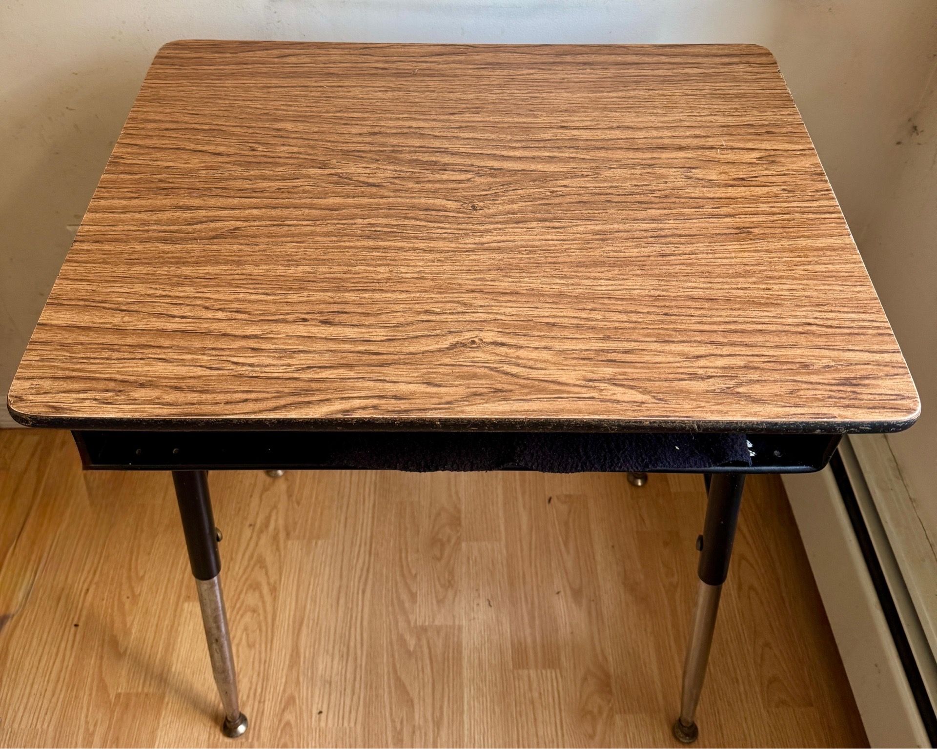 Moving Sale: All items should go by May 30: Wood & Metal Kids Teens Desk Brown Black Rectangular Smooth Finish 1 Drawer