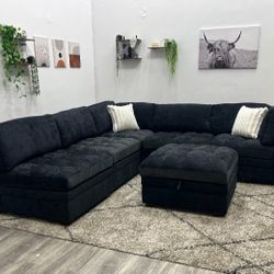 Black Sectional couch