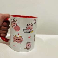 11 Oz Cute Mug, Hand Made, Customized 