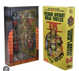 Neca Tmnt SDCC Exclusive Samurai Turtle 4 Pack