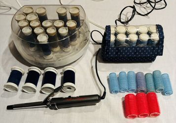 Remington Electric Rollers, 2 Units, Salon Designs Hot Rolling Curling  Iron,