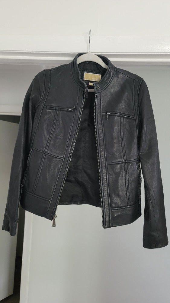 Michael Kors Leather Jacket 