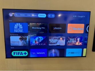 Hisense 65A6H, a 65-inch 4K UHD Smart Google TV. Comes with remote and wall mount