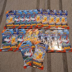 22 Sleeved Surging Sparks Booster Packs