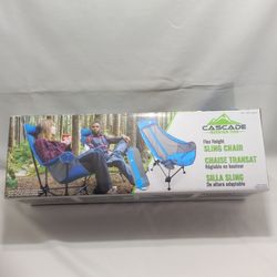 CASCADE Mountain Tech Flex Height Sling Chair with Carry Bag