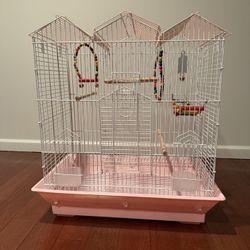 Large Bird Cage with Toys