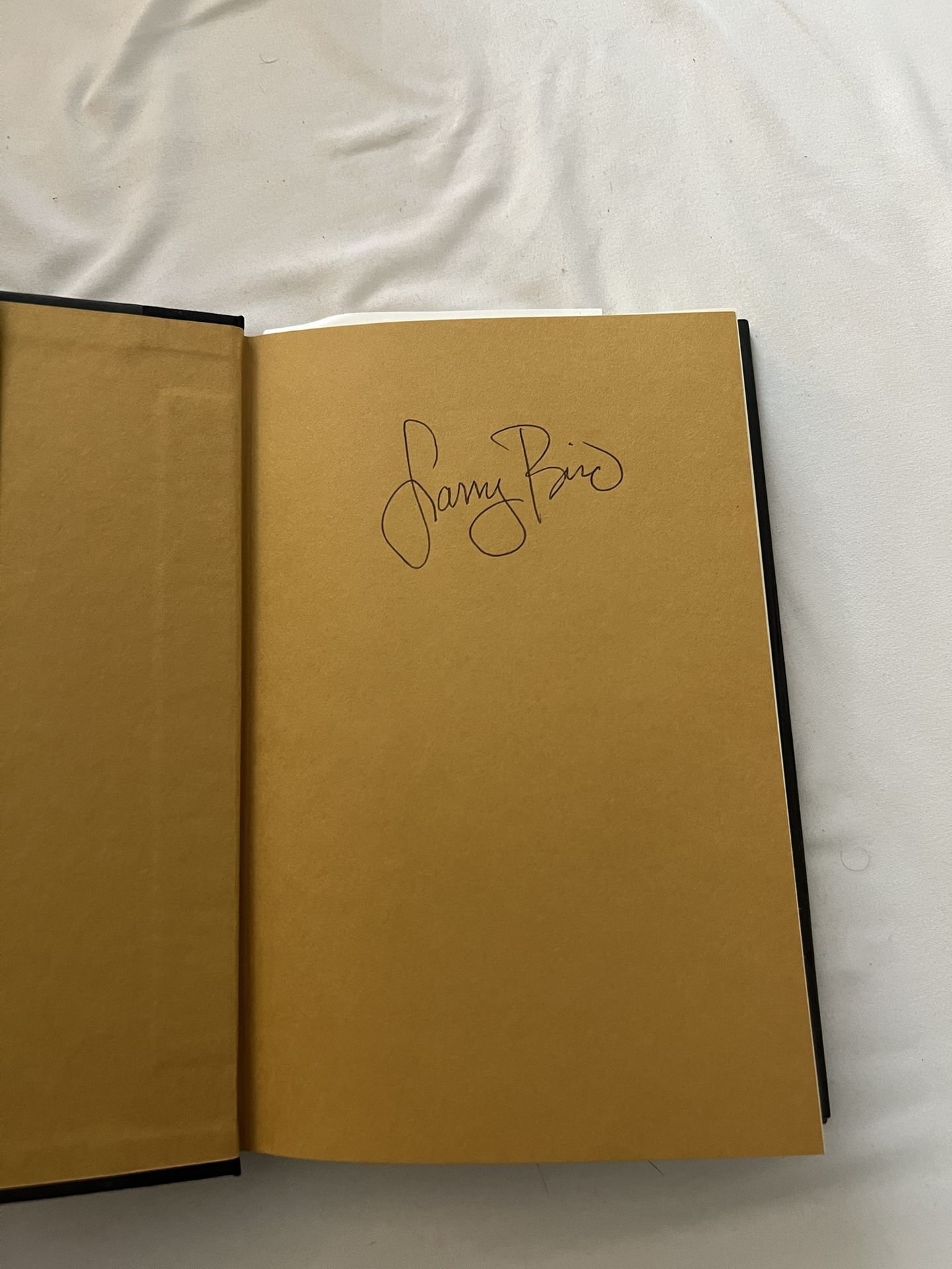 Larry Bird Autographed Book