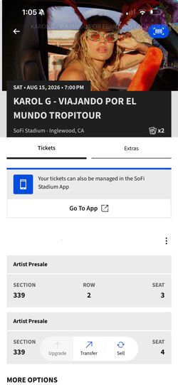 KAROL G TOUR SOFI TICKETS