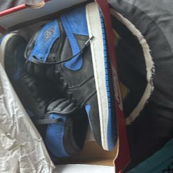 Nike Air Jordan 1 Retro High OG Blue Black Size..9.5 going For