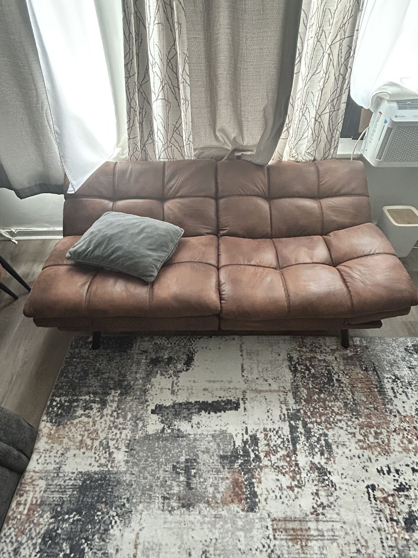 Faux Leather Futon. 